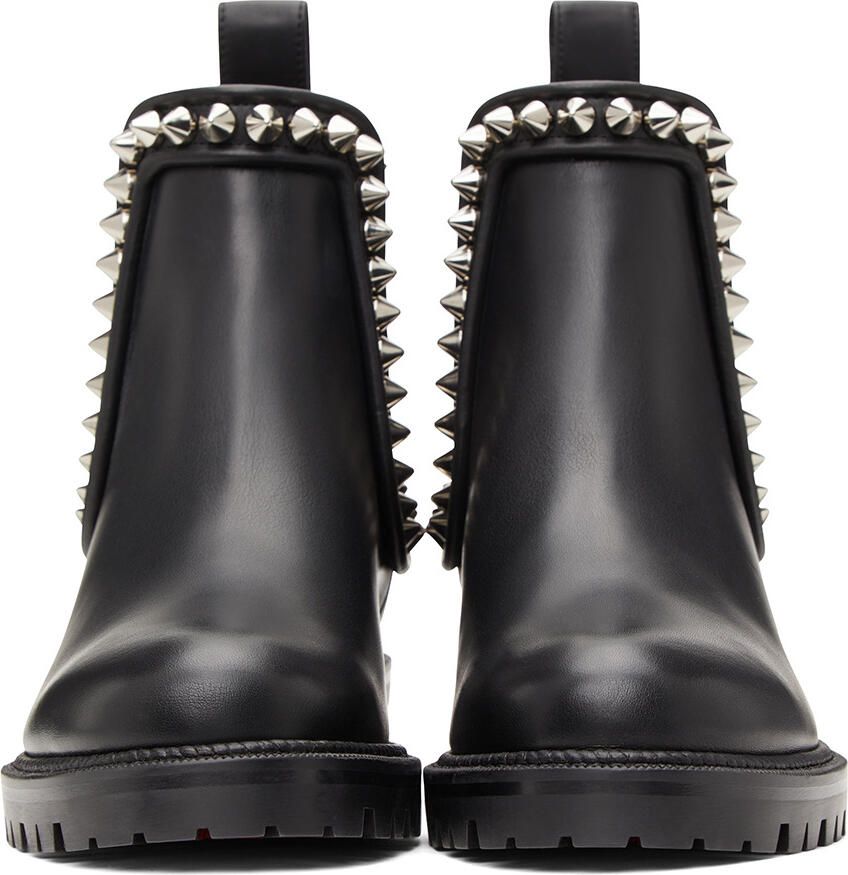 Christian Louboutin Black Capahutta Flat Boots