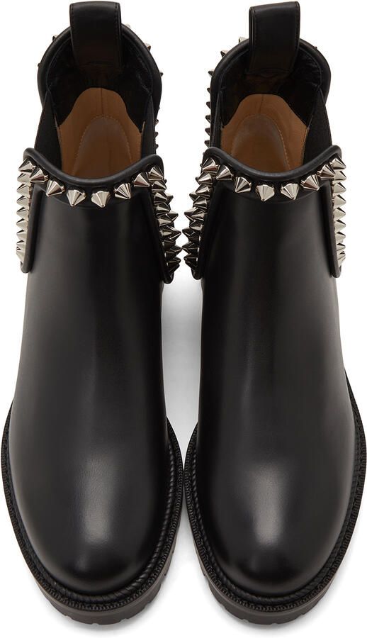 Christian Louboutin Black Capahutta Flat Boots - Picture 3