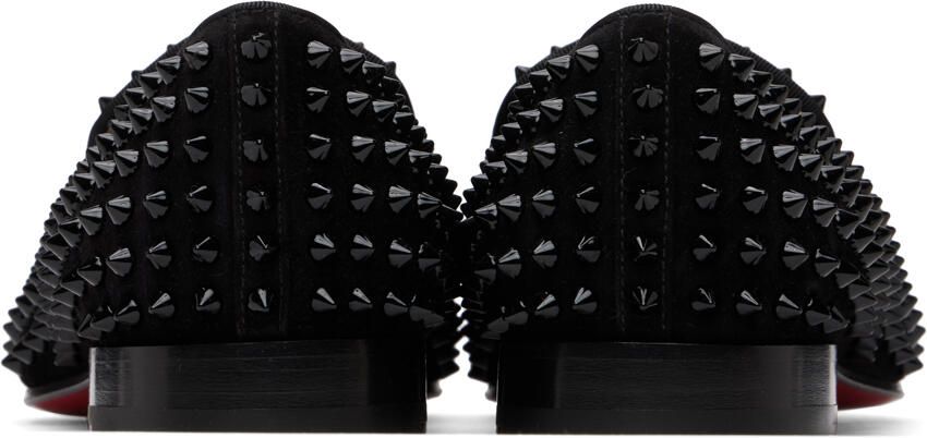 Christian Louboutin Black Dandelion Spikes Loafers