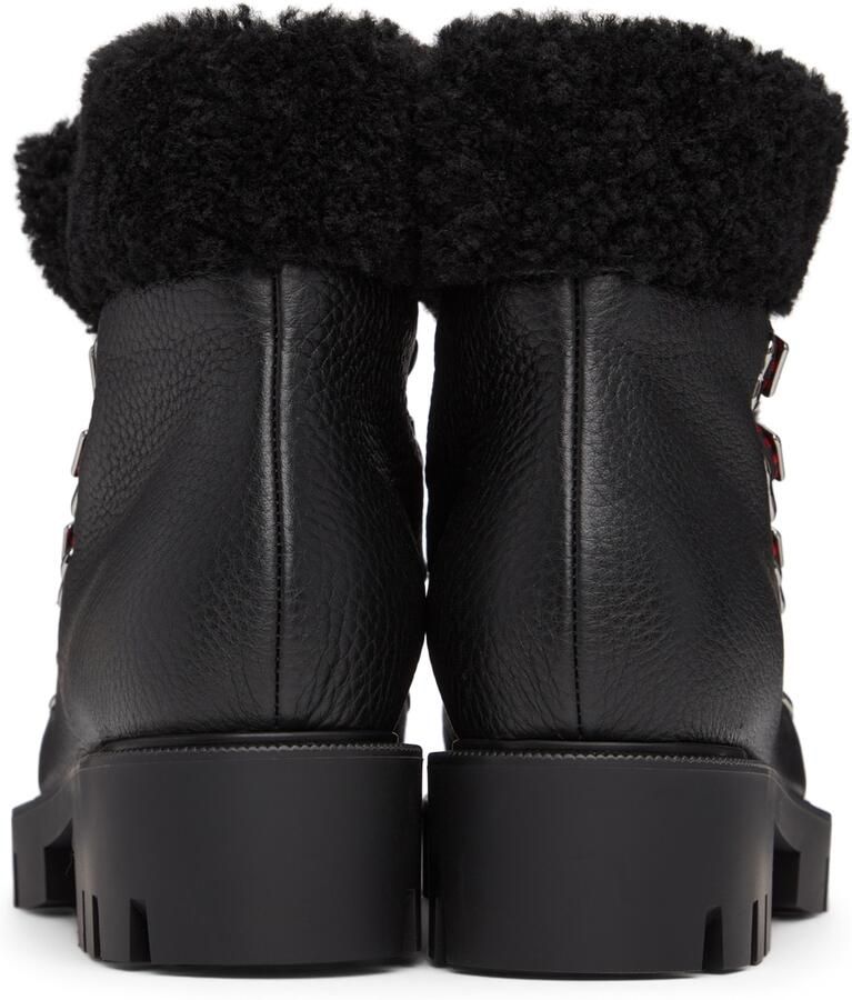 Christian Louboutin Black Edelvizer Flat Ankle Boots - Picture 2