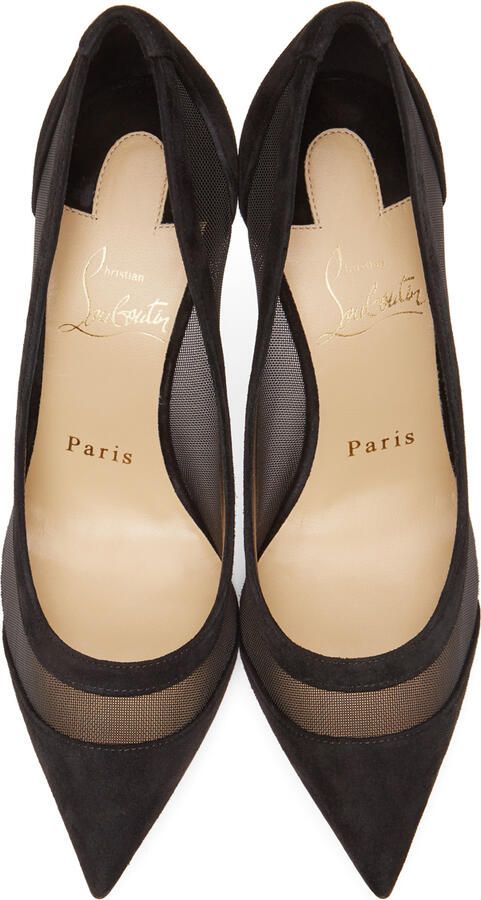 Christian Louboutin Black Galativi 100 Heels - Picture 2