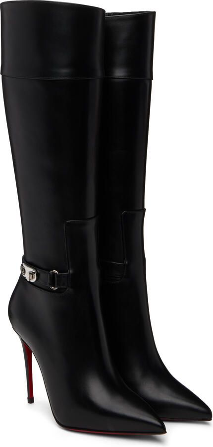 Christian Louboutin Black Lock Kate 100 Boots