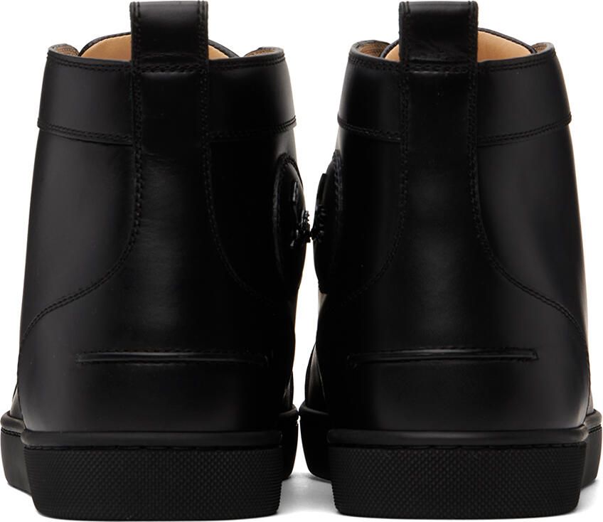 Christian Louboutin Black Louis Junior Spikes Sneakers