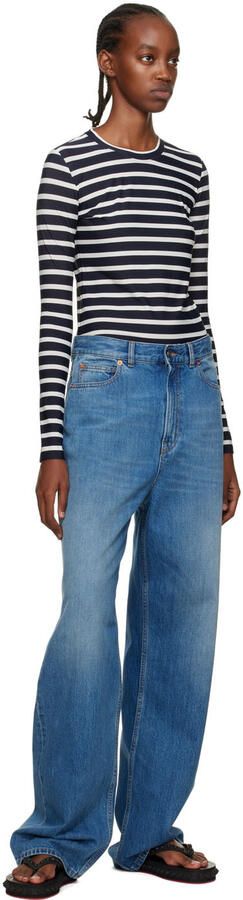 Christian Louboutin Black Loubi Flat Sandals - Picture 3