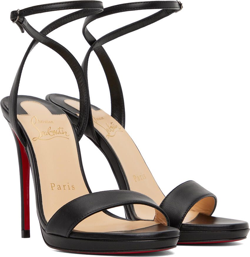 Christian Louboutin Black Loubi Queen 120 Heeled Sandals