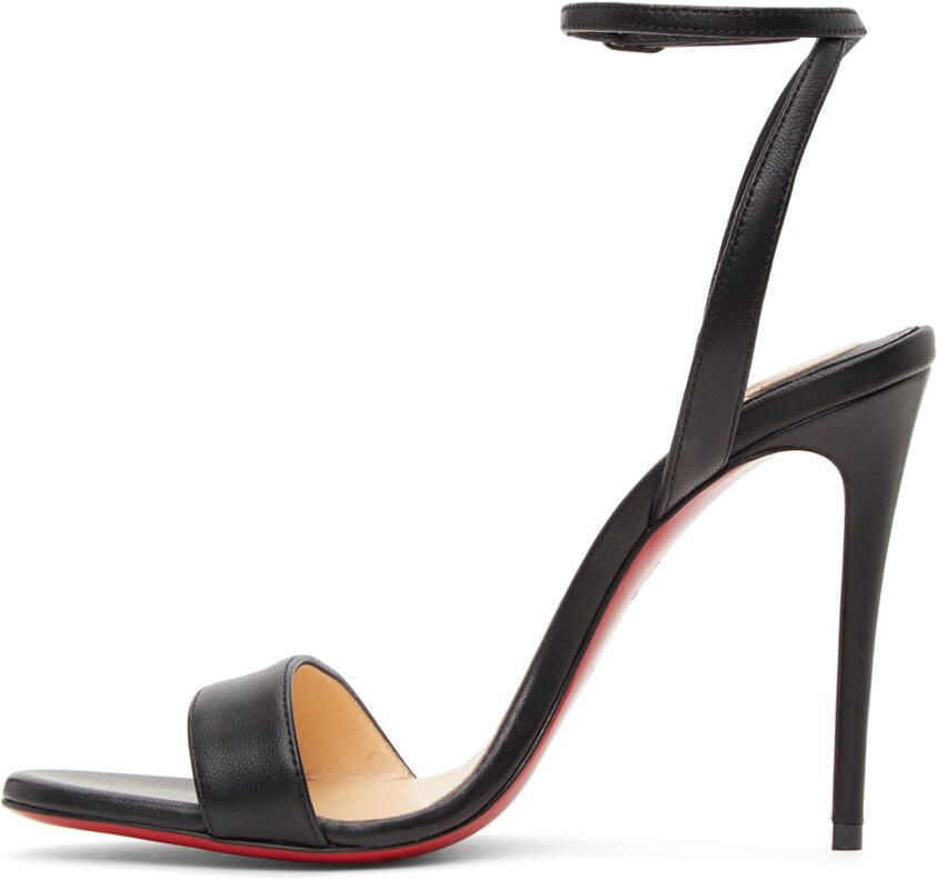 Christian Louboutin Black Loubigirl 100 Heeled Sandals - Picture 4