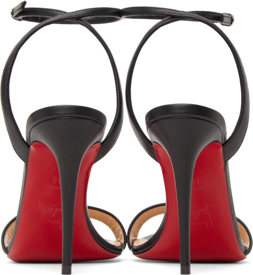 Christian Louboutin Black Loubigirl 100 Heeled Sandals - Picture 3