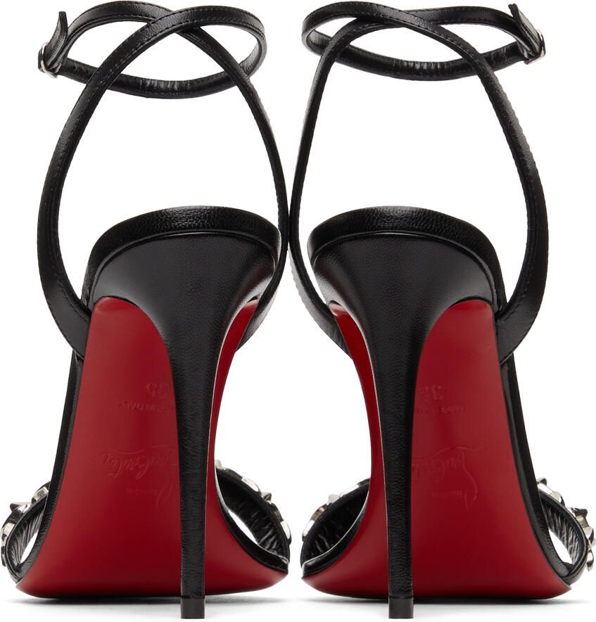 Christian Louboutin Black Loubigirl Chain 100mm Heels