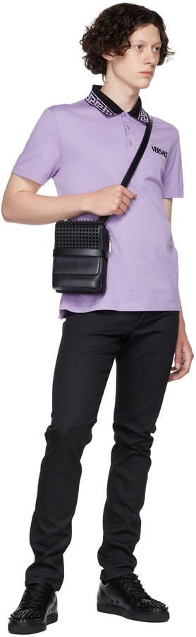 Christian Louboutin Black Louis Junior Spikes Low-Top Sneakers - Picture 5