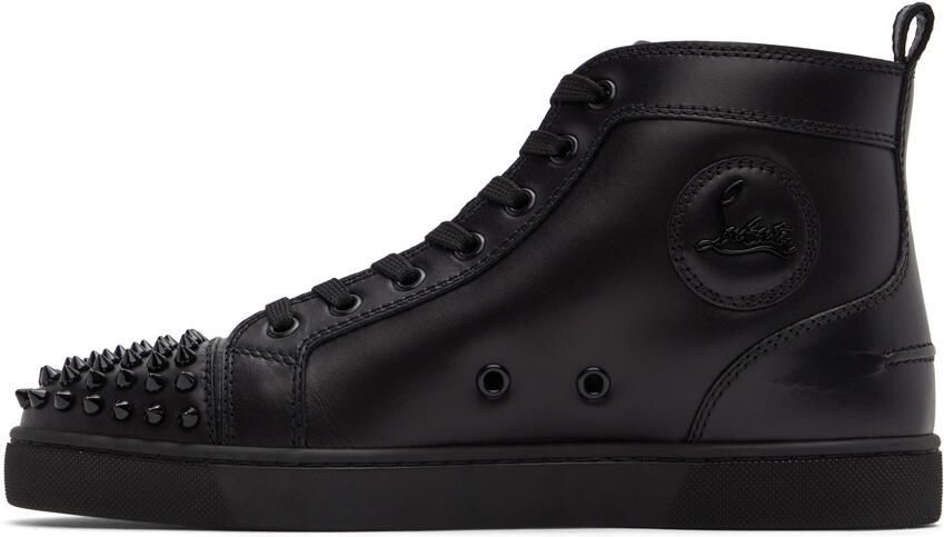 Christian Louboutin Black Louis Junior Spikes Sneakers - Picture 4