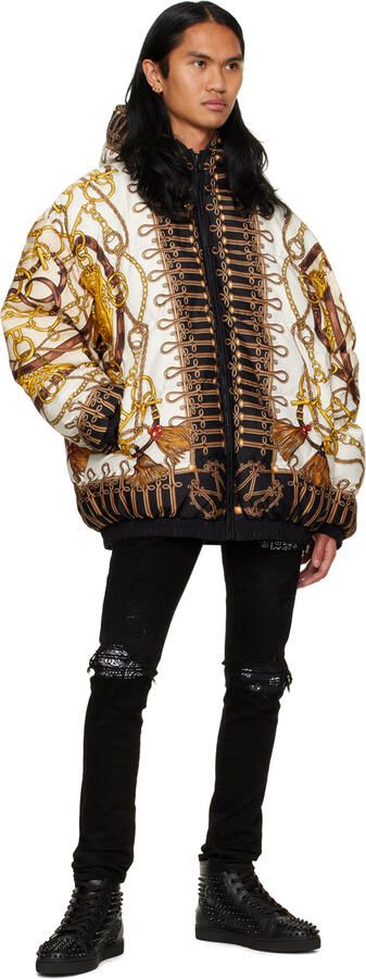 Christian Louboutin Black Louis Spikes High-Top Sneakers - Picture 4