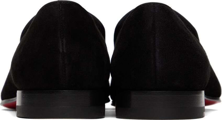 Christian Louboutin Black Navy Dandelion Strass Loafers