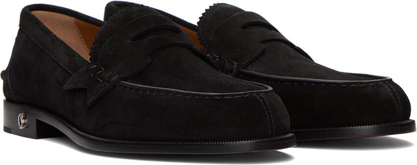 Christian Louboutin Black No Penny Loafers - Picture 2