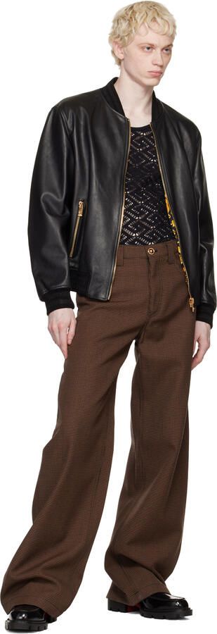 Christian Louboutin Black Our Georges Lace-Up Shoes - Picture 5