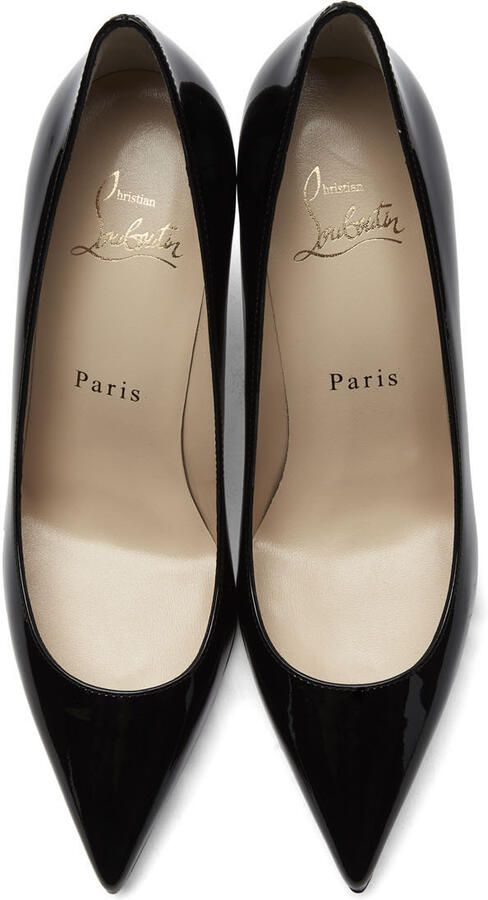 Christian Louboutin Black Patent Kate 85 Heels