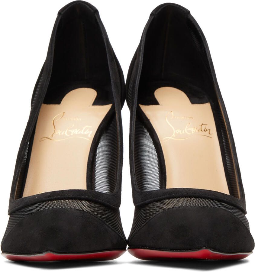 Christian Louboutin Black Suede Galativi 100 Heels