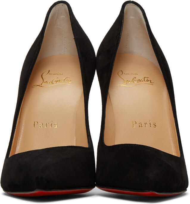 Christian Louboutin Black Suede Pigalle Heels - Picture 3