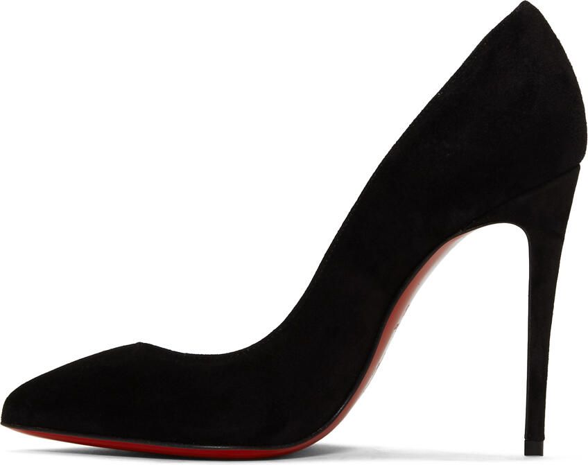 Christian Louboutin Black Suede Pigalle Heels