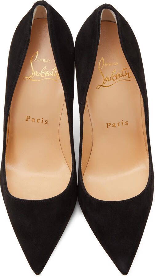Christian Louboutin Black Suede So Kate 120 Heels - Picture 3