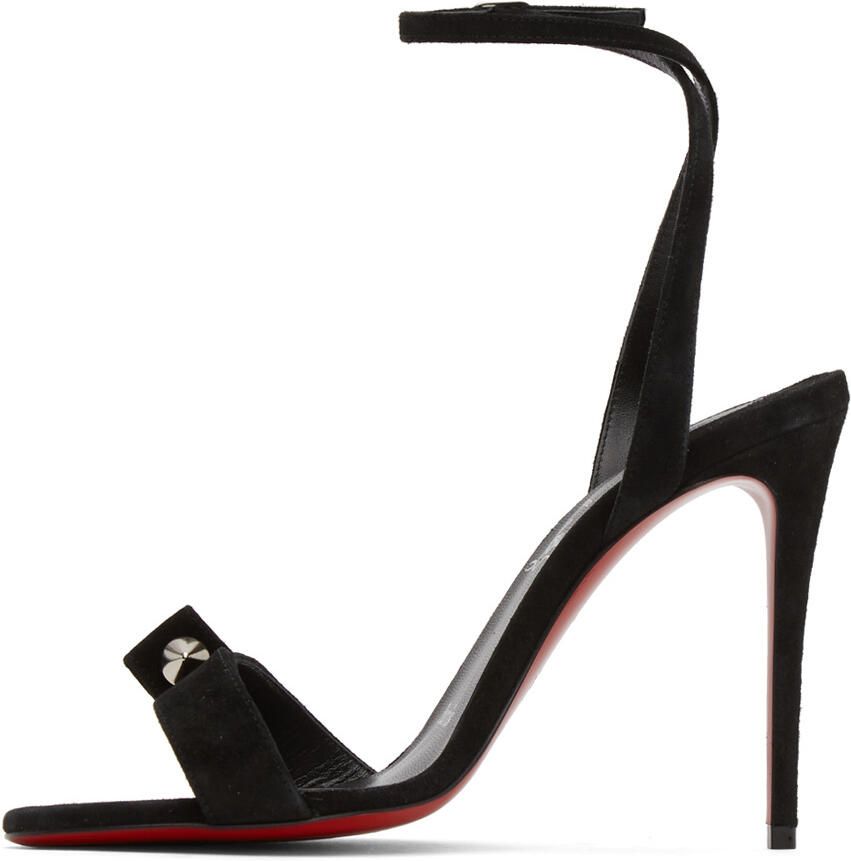 Christian Louboutin Black Suede Umberta 100 Heels - Picture 2