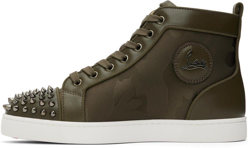 Christian Louboutin Brown Lou Spikes 2 Sneakers - Picture 3