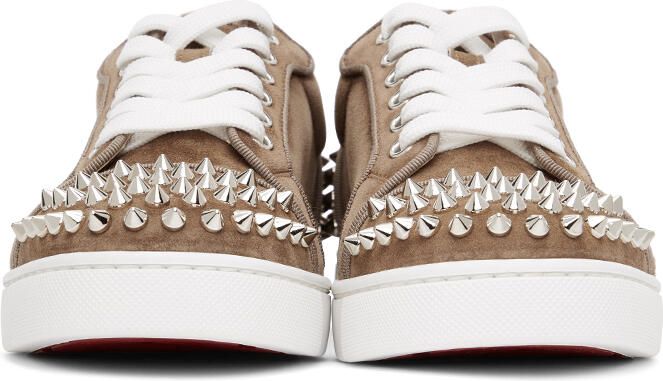 Christian Louboutin Brown Suede Vieira 2 Orlato Sneakers - Picture 3