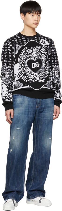 Christian Louboutin Gray & Blue Rantulow Sneakers - Picture 4