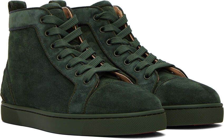 Christian Louboutin Green Fun Louis Sneakers - Picture 2