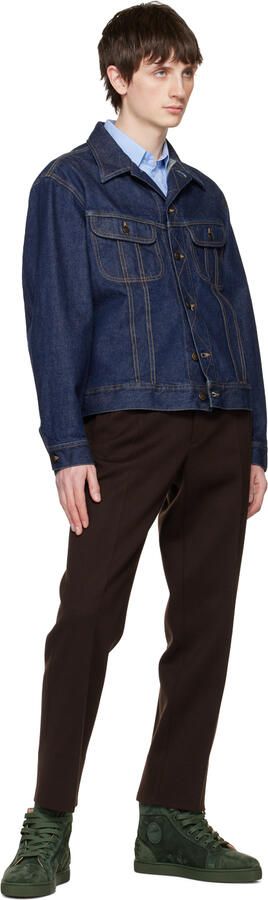 Christian Louboutin Green Fun Louis Sneakers - Picture 4