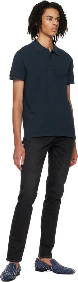 Christian Louboutin Navy Dandelion Spikes Loafers - Picture 4