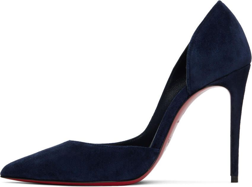 Christian Louboutin Navy Iriza Heels - Picture 3