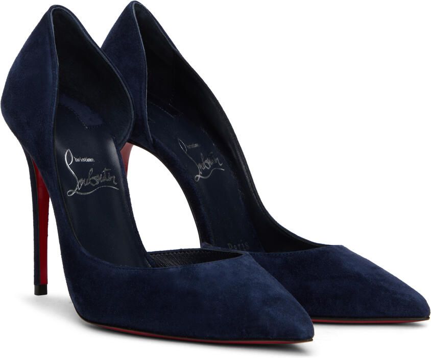 Christian Louboutin Navy Iriza Heels - Picture 2