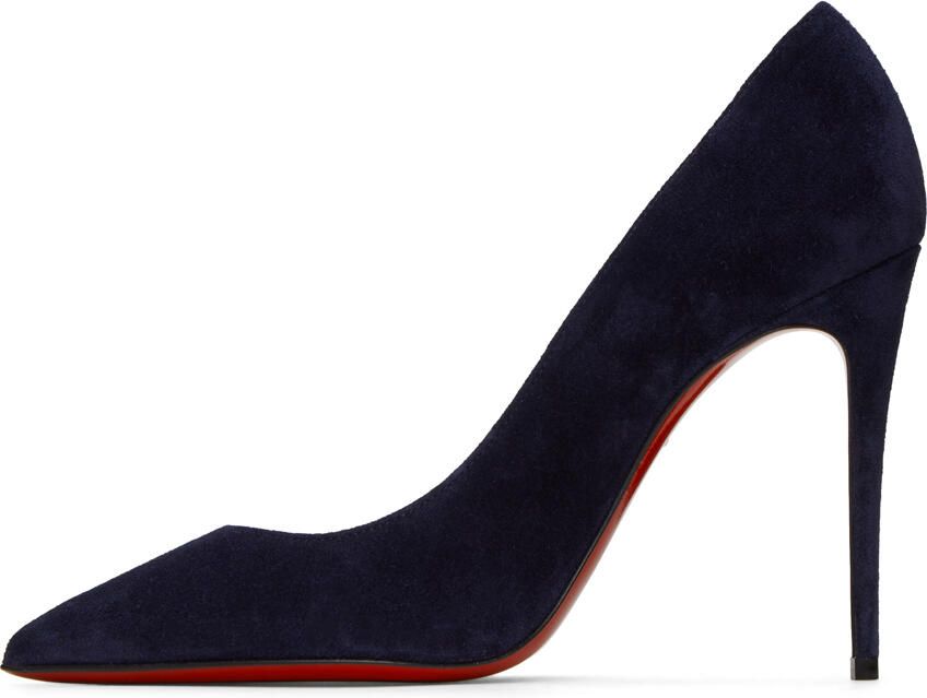 Christian Louboutin Navy Kate 100 Heels - Picture 3