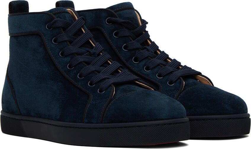 Christian Louboutin Navy Louis Orlato Sneakers - Picture 2