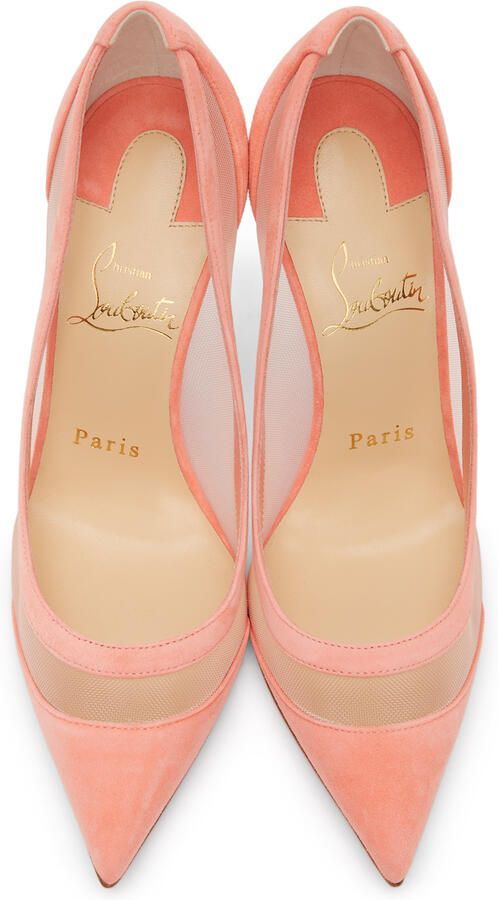 Christian Louboutin Pink Galativi 100 Heels - Picture 4