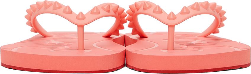 Christian Louboutin Pink Loubi Flip Thong Sandals - Picture 3