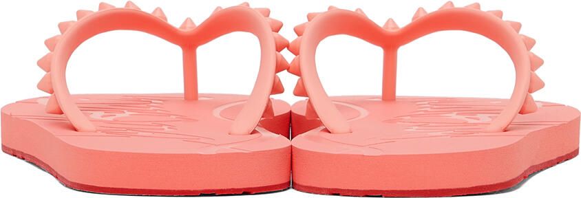 Christian Louboutin Pink Loubi Flip Thong Sandals - Picture 2