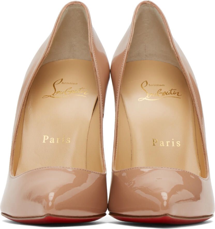 Christian Louboutin Beige Pigalle Follies 100 Heels