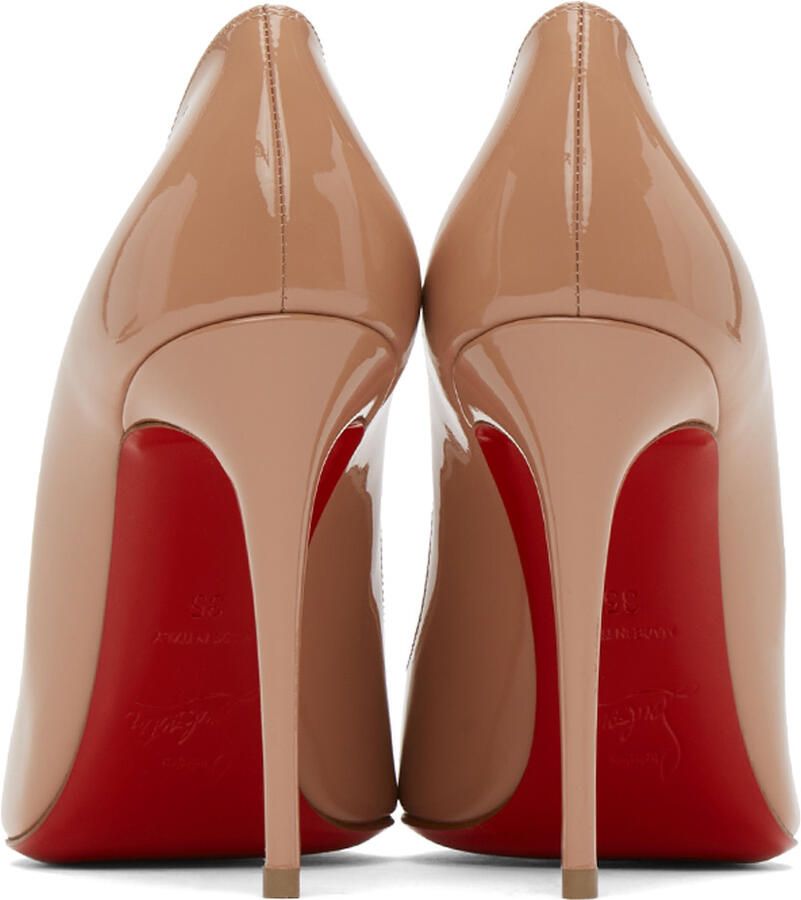 Christian Louboutin Beige Pigalle Follies 100 Heels - Picture 2