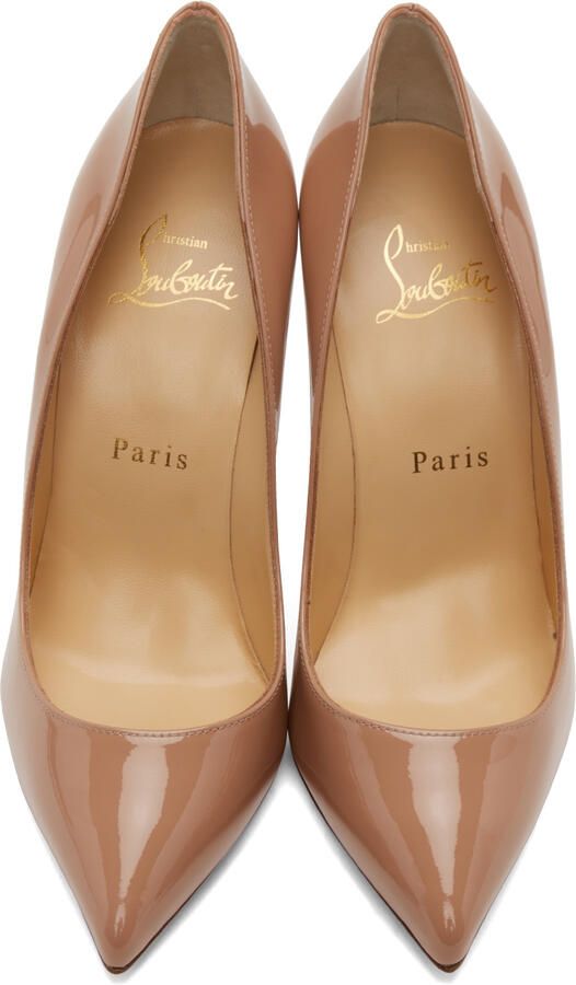 Christian Louboutin Beige Pigalle Follies 100 Heels - Picture 7