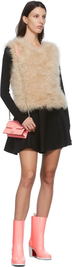 Christian Louboutin Pink PVC Loubirain 70 Boots - Picture 4