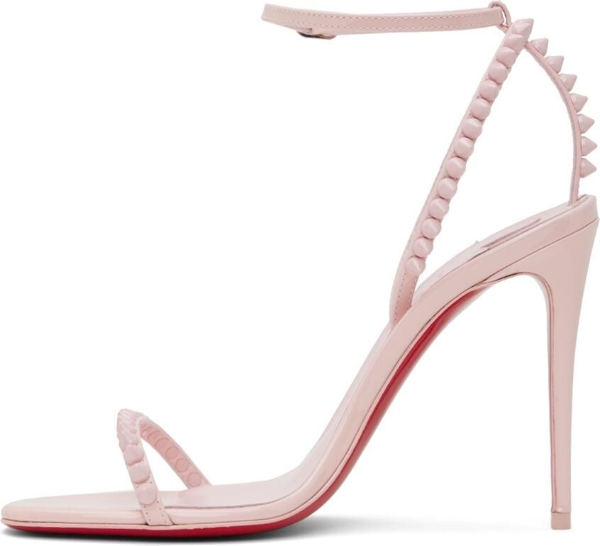 Christian Louboutin Pink So Me 100 Heeled Sandals - Picture 3