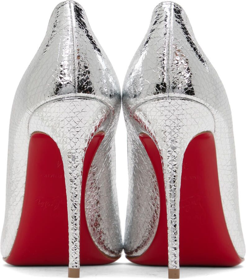 Christian Louboutin Silver Kate 100 Heels
