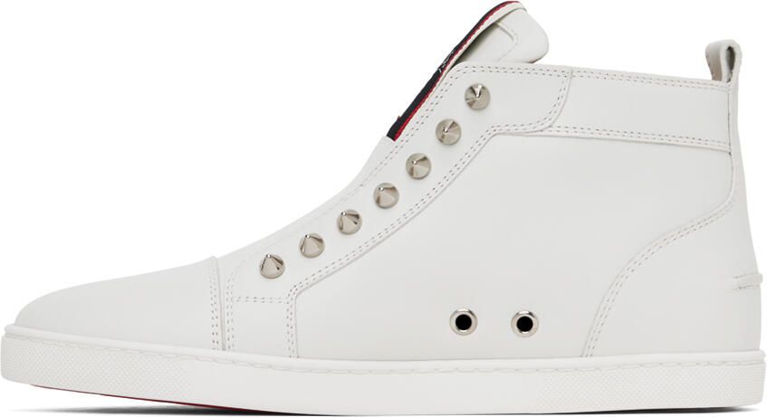 Christian Louboutin White F.A.V. Fique A Vontarde High Sneakers - Picture 6