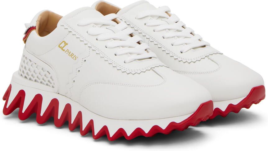 Christian Louboutin White Loubishark Sneakers - Picture 2