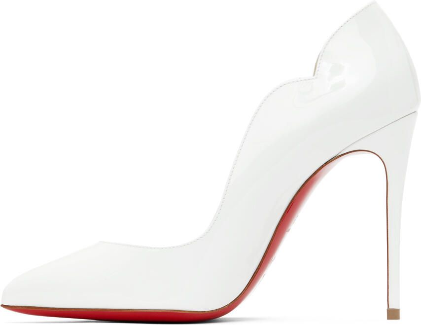 Christian Louboutin White Patent Hot Chick 100 Heels