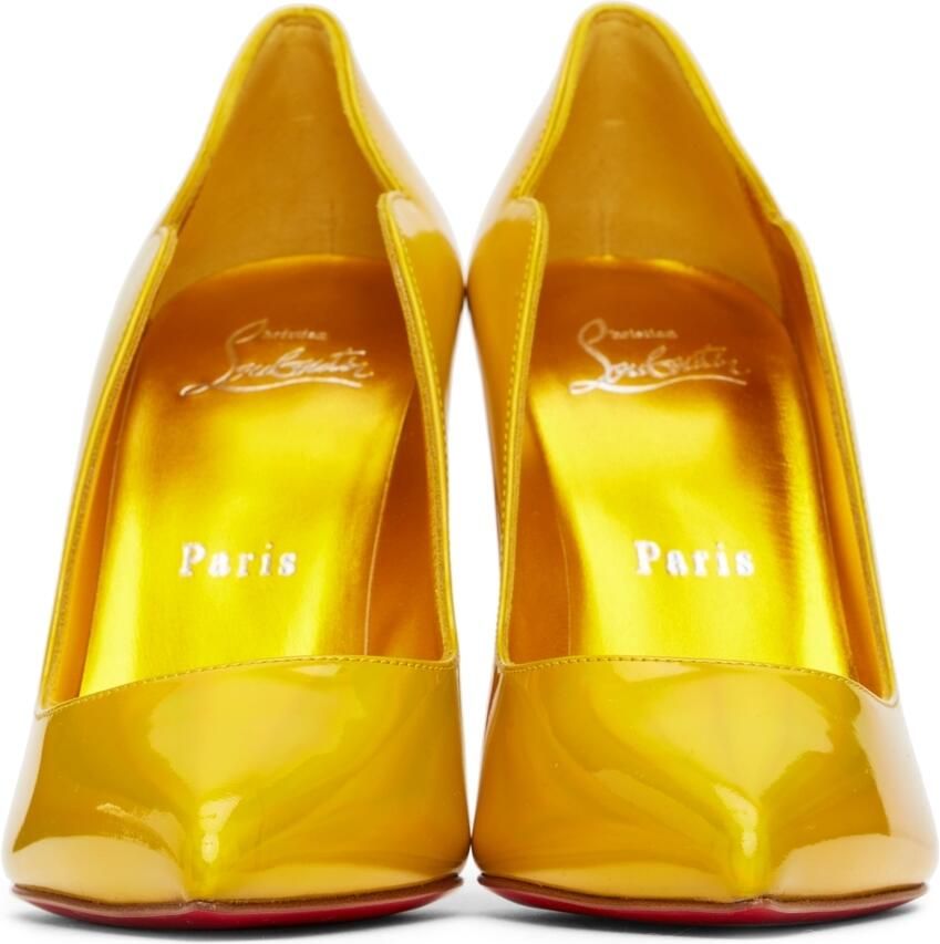 Christian Louboutin Yellow Hot Chick 100mm Heels