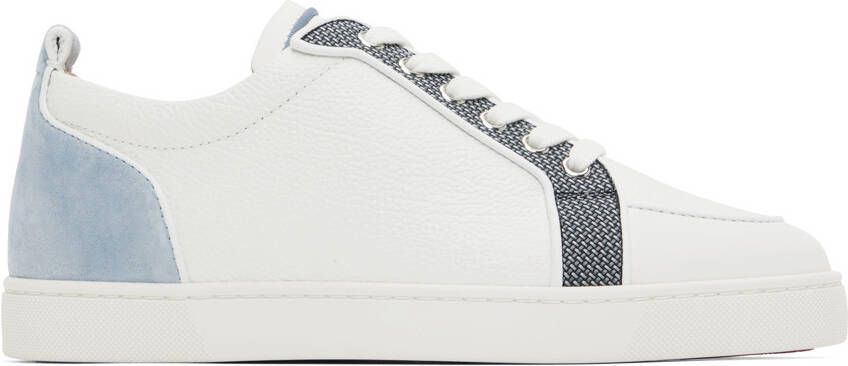 Christian Louboutin Gray & Blue Rantulow Sneakers - Picture 5