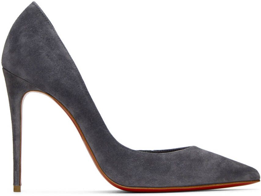 Christian Louboutin Gray Iriza 100 Heels - Picture 4