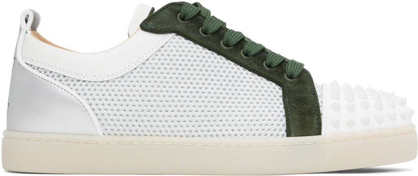 Christian Louboutin Green & Off-White Varsijunior Sneakers